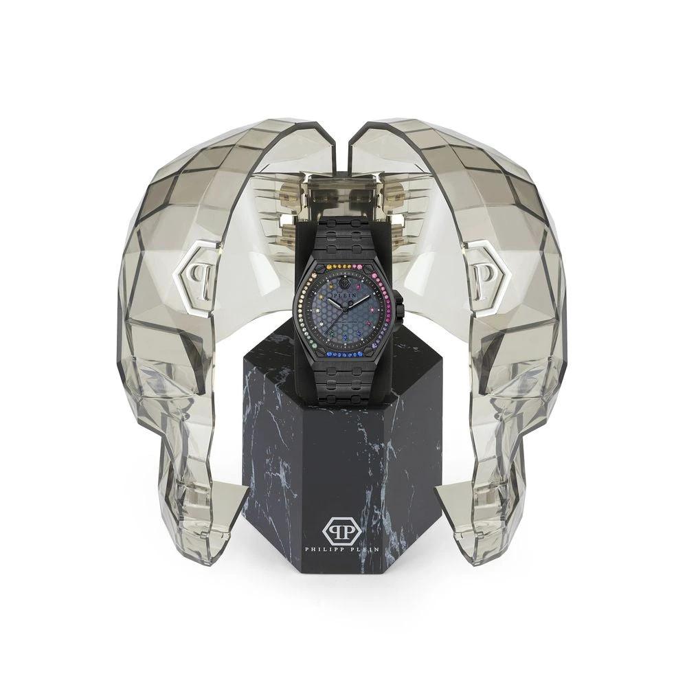 Philipp Plein Black Stainless Steel Dress Watch