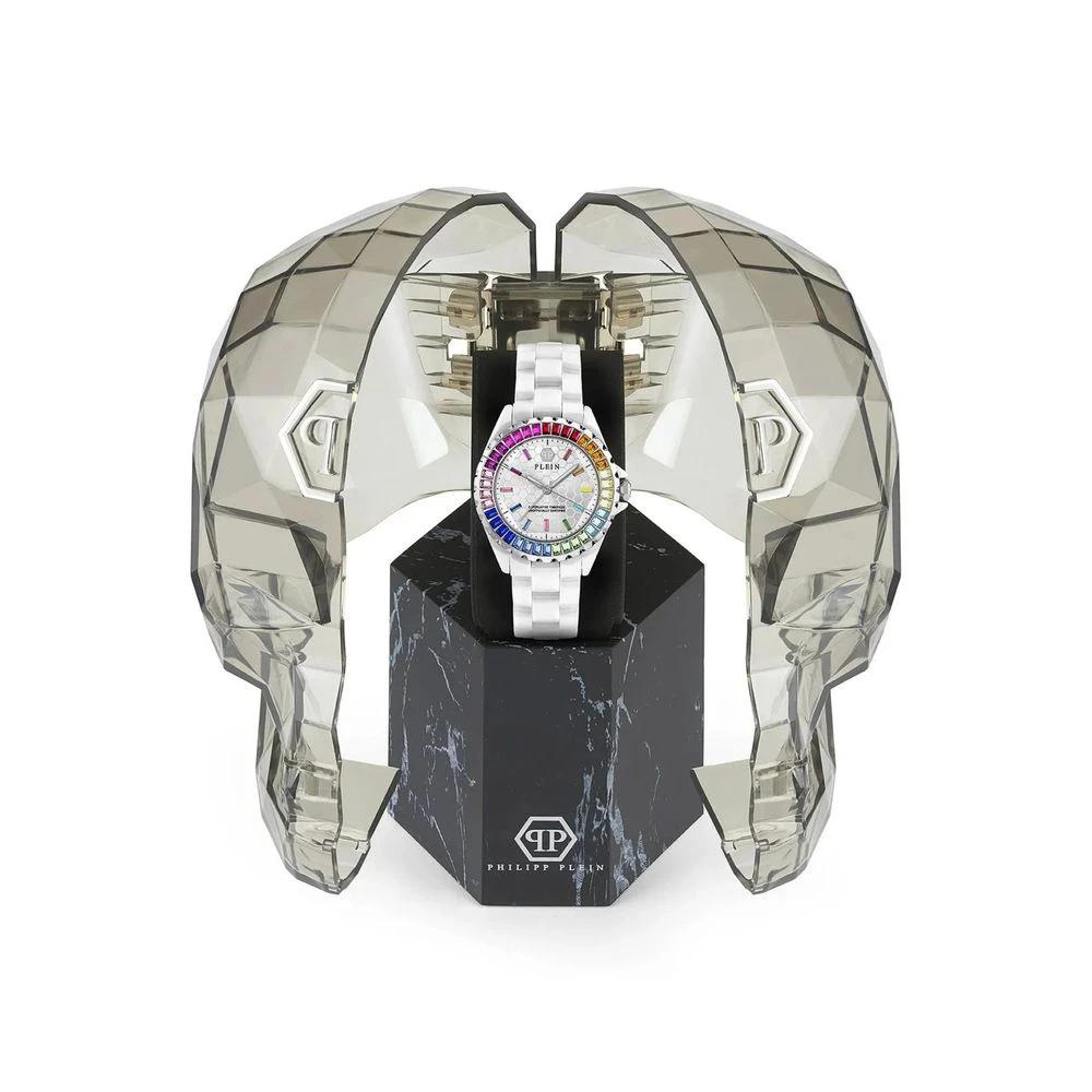 Montre habillée en céramique blanche Philipp Plein