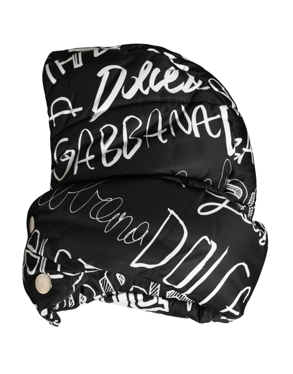 Bonnet Dolce &amp; Gabbana noir à logo imprimé, bandeau intégral