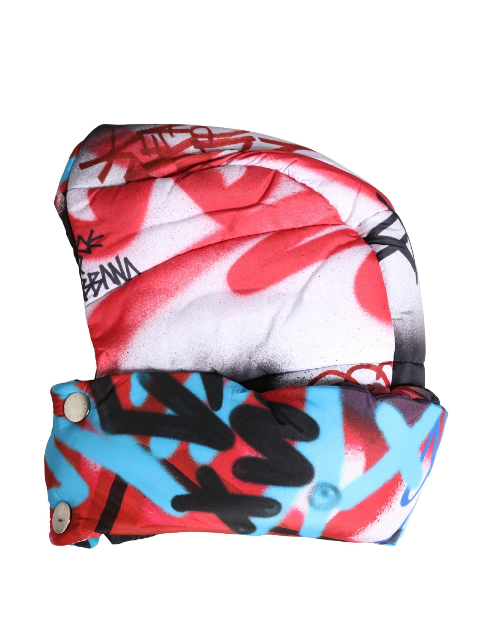 Dolce & Gabbana Multicolor Graffiti Whole Head Wrap Capello Hat