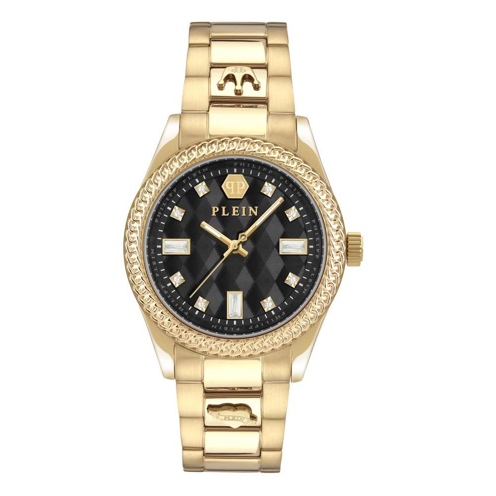 Philipp Plein Gold Stainless Steel Dress Watch