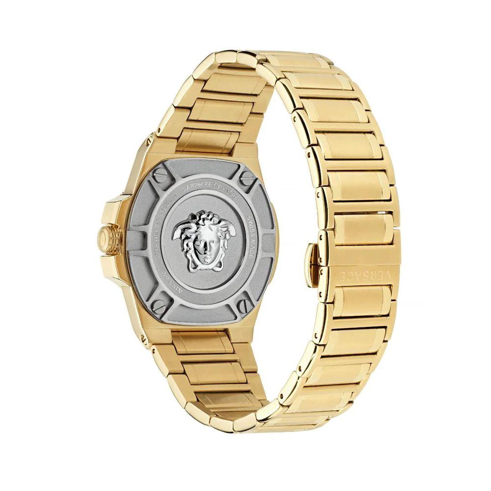 Montre habillée Versace en acier inoxydable doré