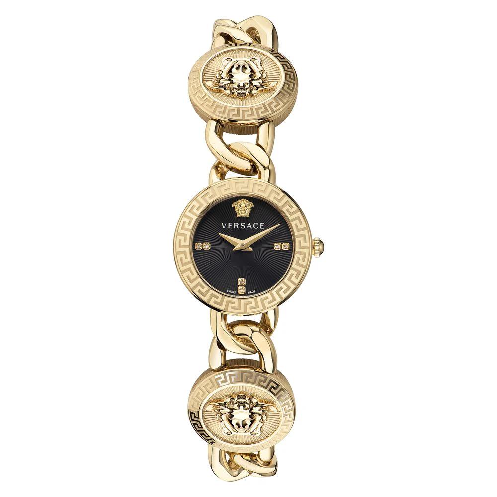 Versace Gold Stainless Steel Dress Watch