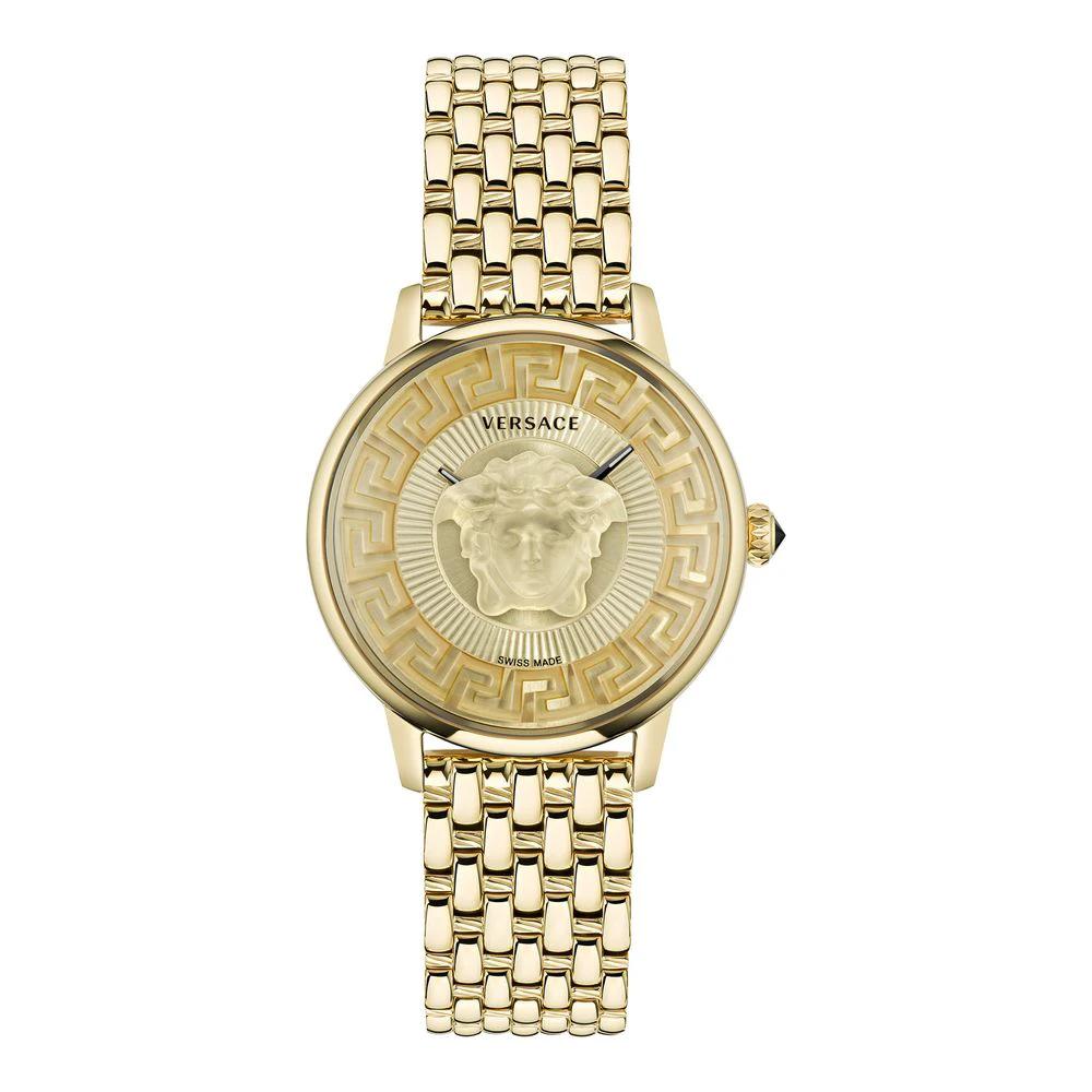 Versace Gold Stainless Steel Dress Watch Versace