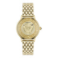 Versace Gold Stainless Steel Dress Watch Versace