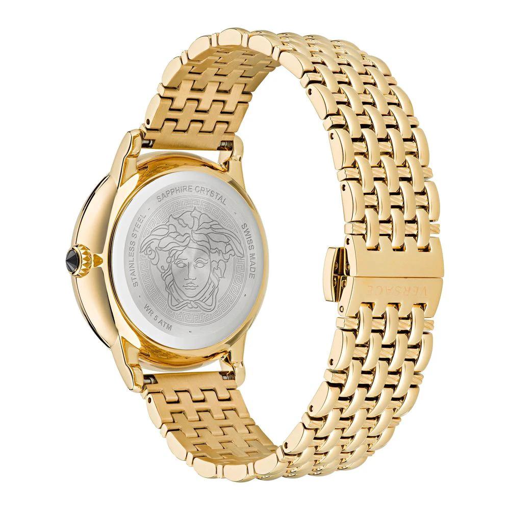 Versace Gold Stainless Steel Dress Watch Versace