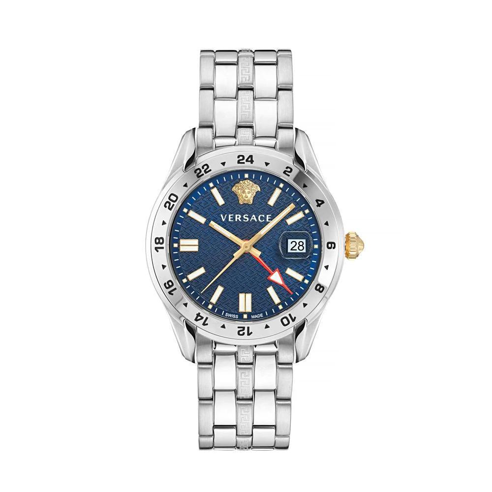Versace Gray Stainless Steel Dress Watch