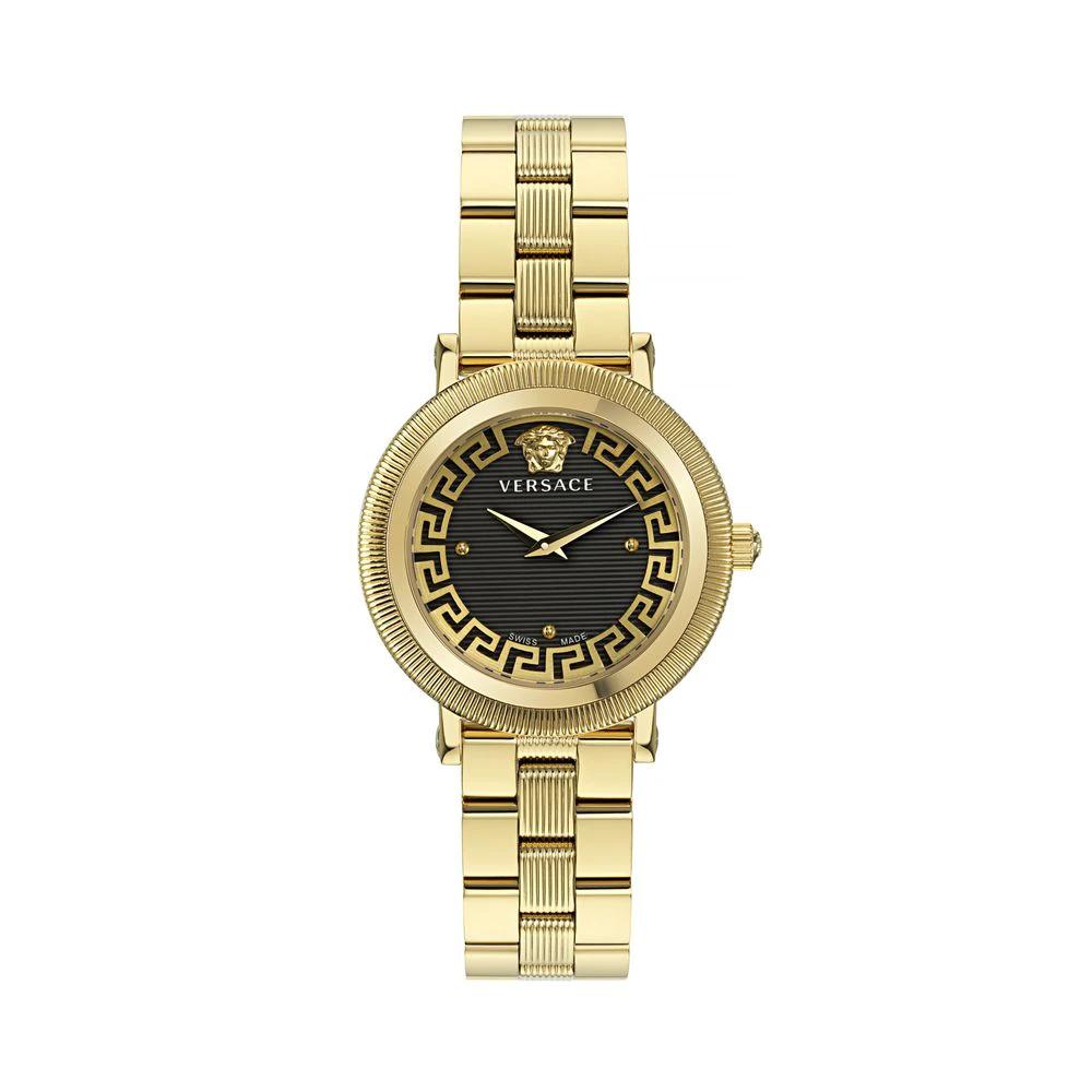 Versace Gold Stainless Steel Dress Watch