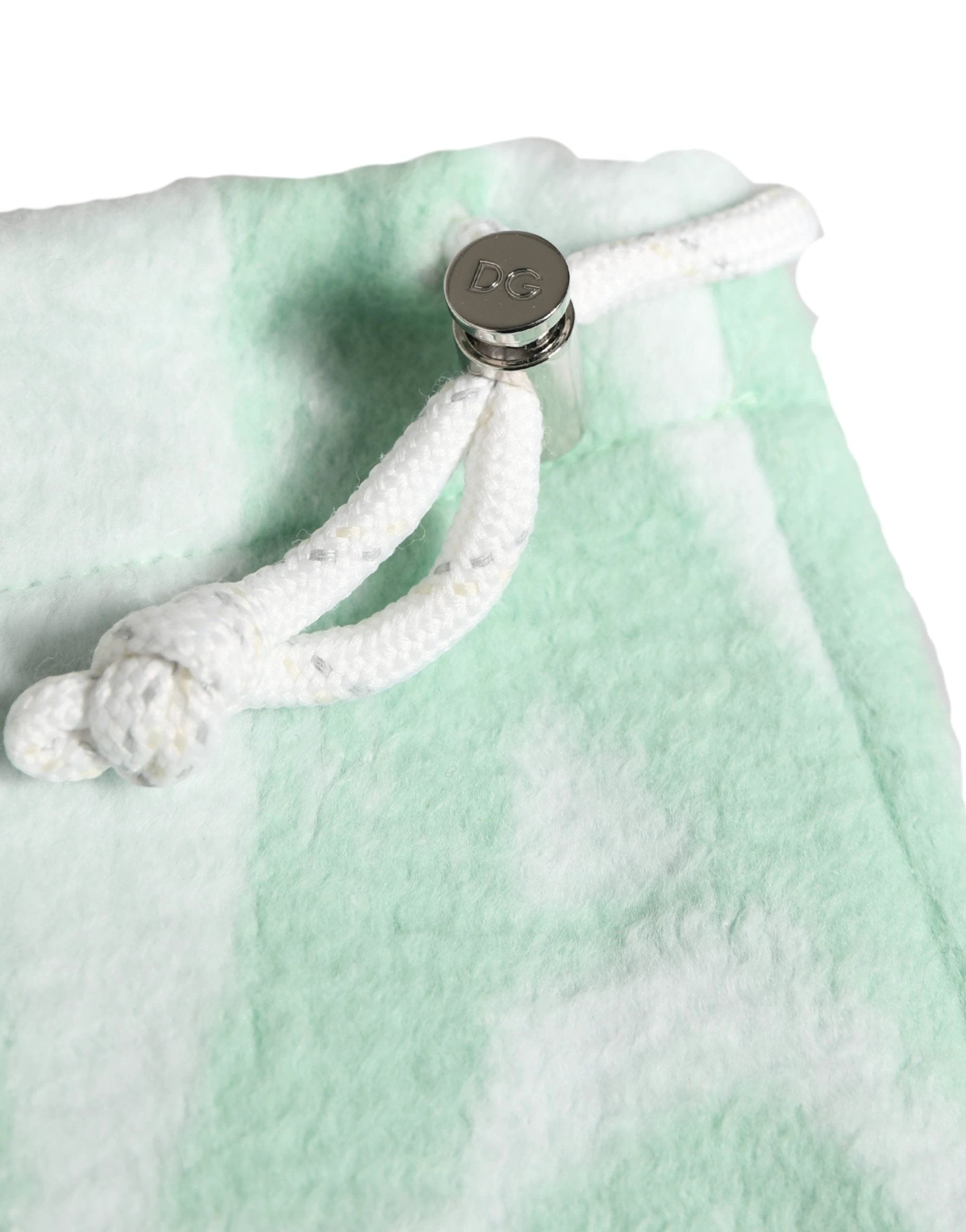 Dolce & Gabbana Men White Logo Print Nylon Neck Warmer Hat