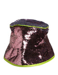 Bob à sequins violets pour homme Dolce &amp; Gabbana, style pêcheur. Chapeau Capello.