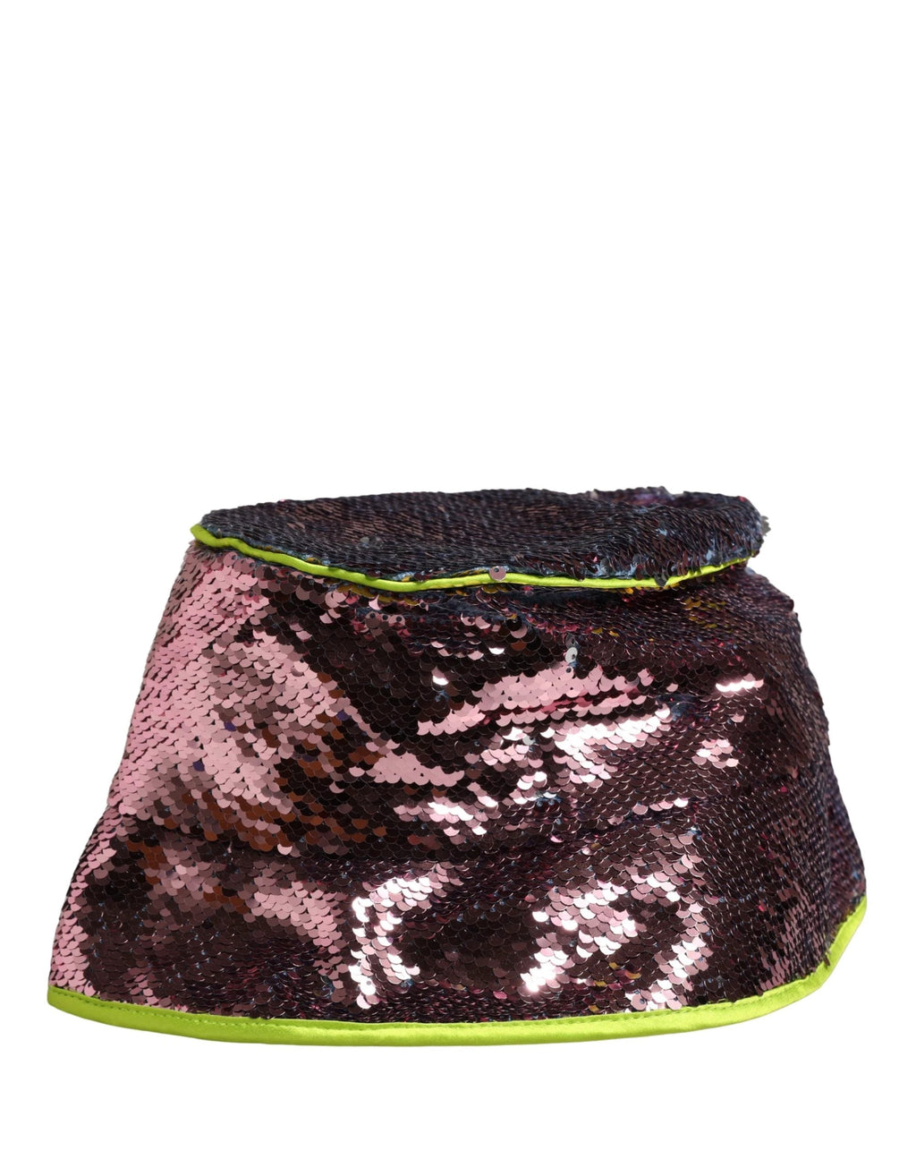 Bob à sequins violets pour homme Dolce &amp; Gabbana, style pêcheur. Chapeau Capello.