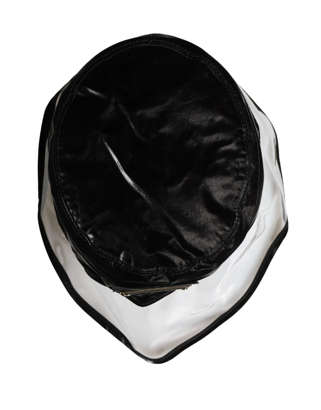 Dolce & Gabbana Black Nylon Plastic Fisherman Bucket Capello Hat