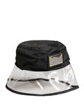 Dolce & Gabbana Men Black Plastic Fisherman Bucket Capello Hat Dolce & Gabbana