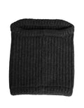 Bonnet cache-cou d'hiver Dolce &amp; Gabbana en cachemire noir tricoté pour homme