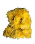 Dolce & Gabbana Yellow Modacrylic Fur Women Bucket Capello Hat Dolce & Gabbana