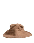 Dolce & Gabbana Brown Llama Wool Women Knitted Capello Hat Dolce & Gabbana