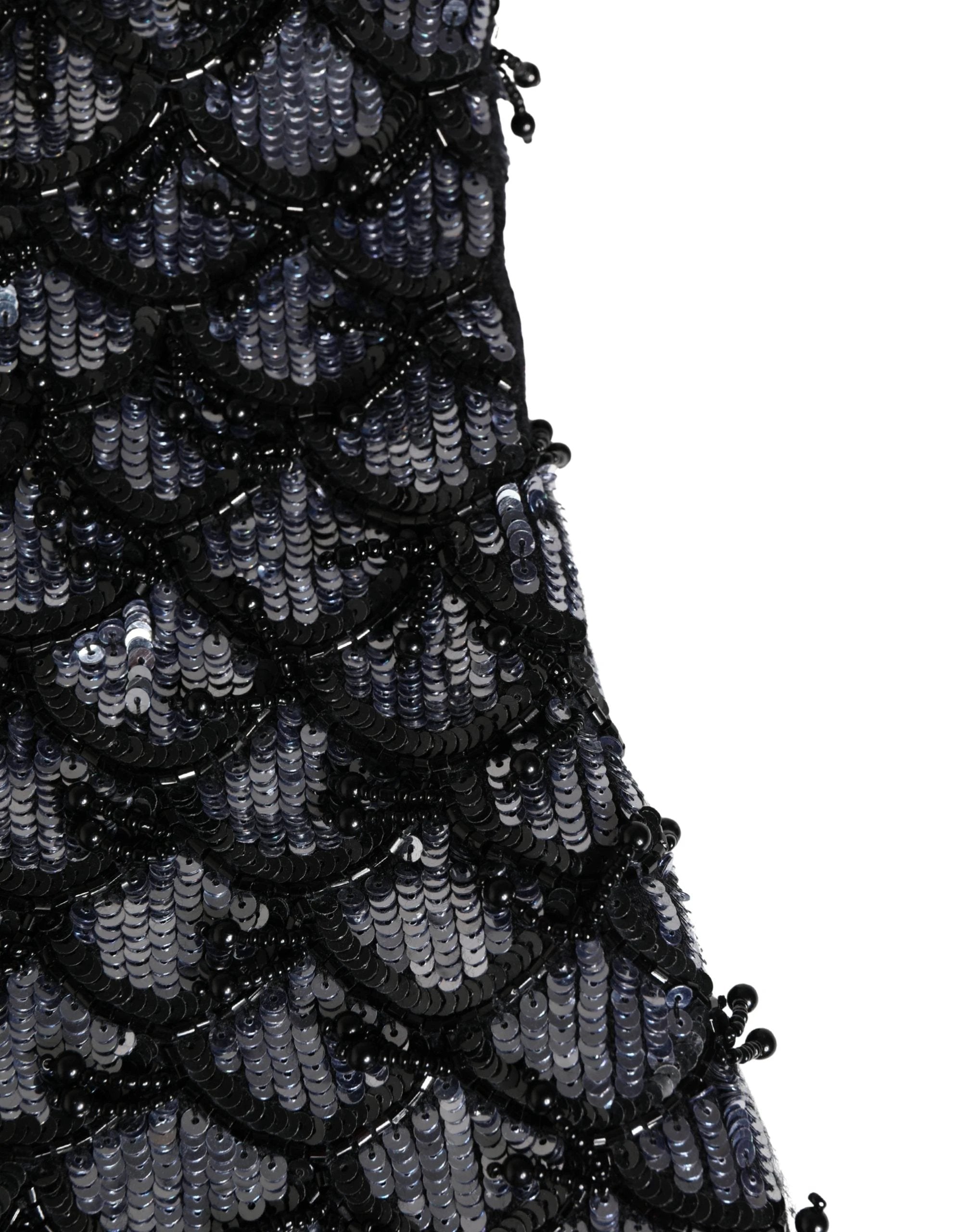 Dolce & Gabbana Black Wool Crystal Embellished Balaclava Hat