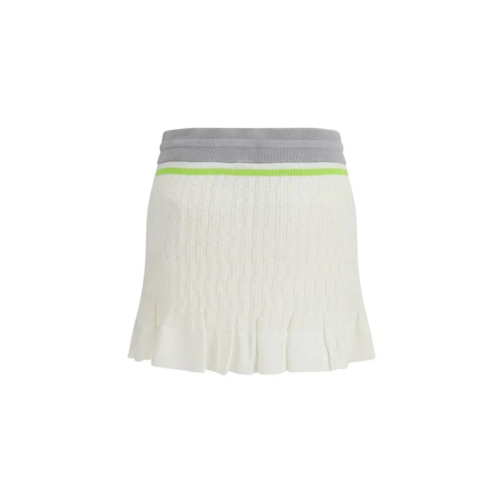 Mini-jupe Casablanca en coton blanc