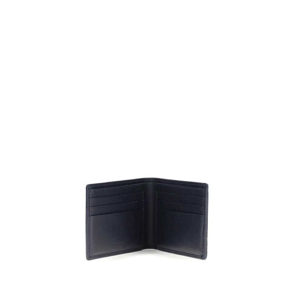 Ferragamo Gray Calf Leather Bos Taurus Wallet