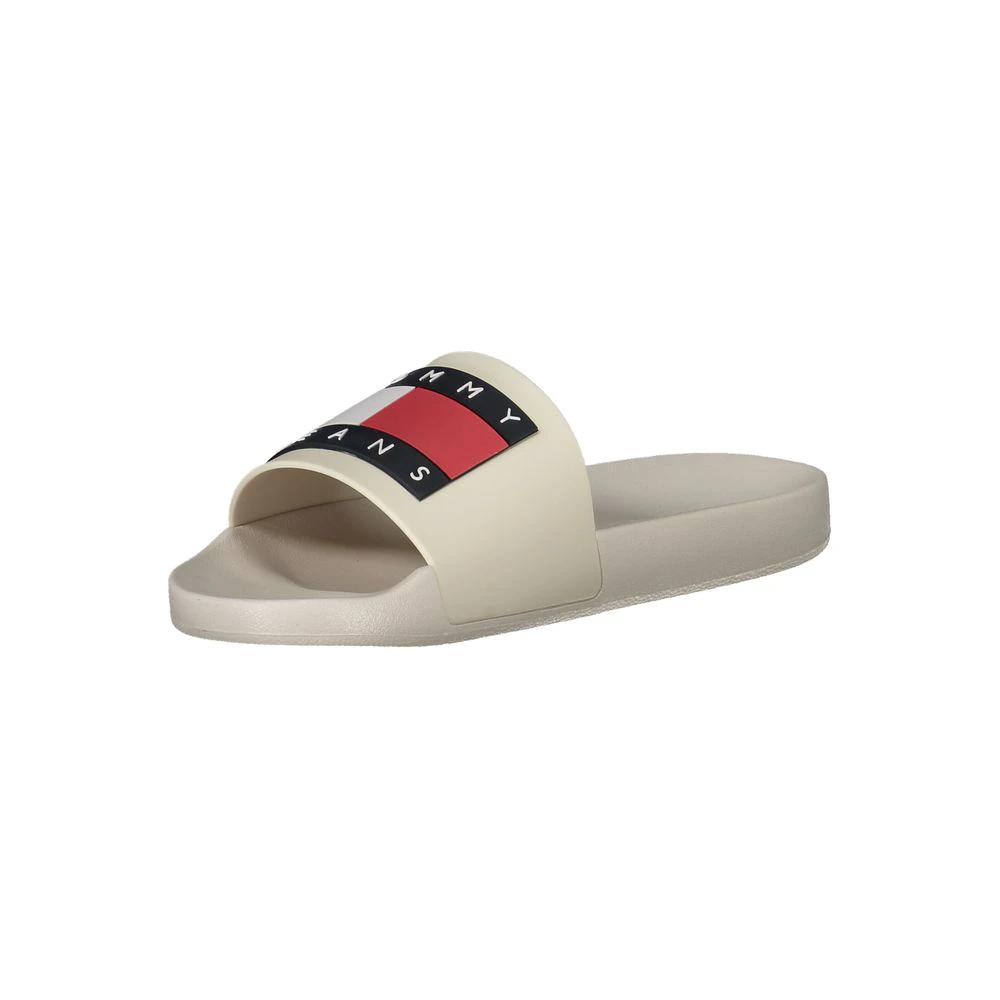 Pantoufles pour hommes Tommy Hilfiger en polyuréthane beige