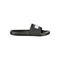 Tommy Hilfiger Black Polyurethane Men Slipper Tommy Hilfiger