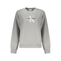 Calvin Klein Grigio Cotton Women Sweatshirt