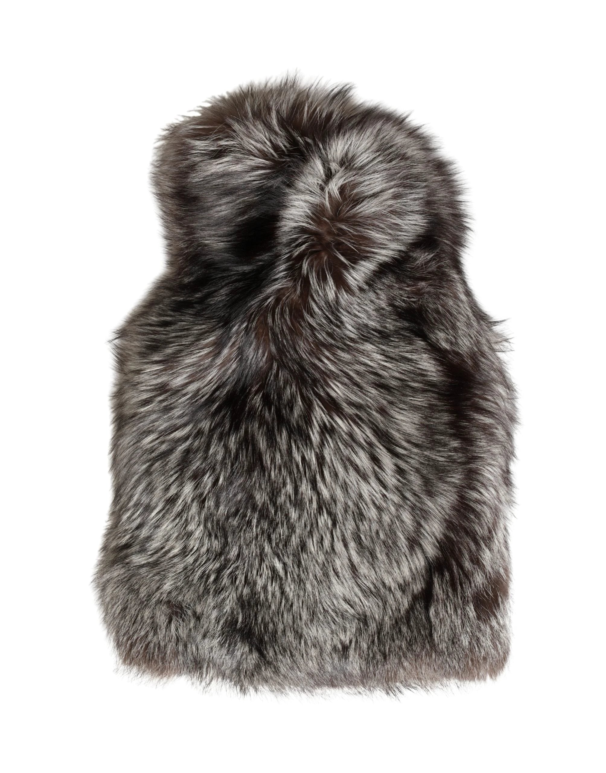 Dolce & Gabbana Brown Faux Fur Whole Head Wrap Capello Hat
