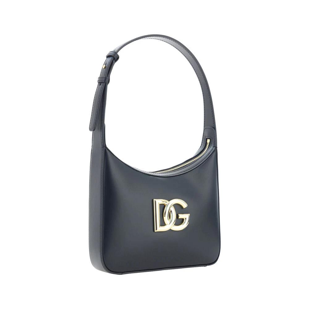 Sac bandoulière Bos Taurus en cuir de veau noir Dolce &amp; Gabbana