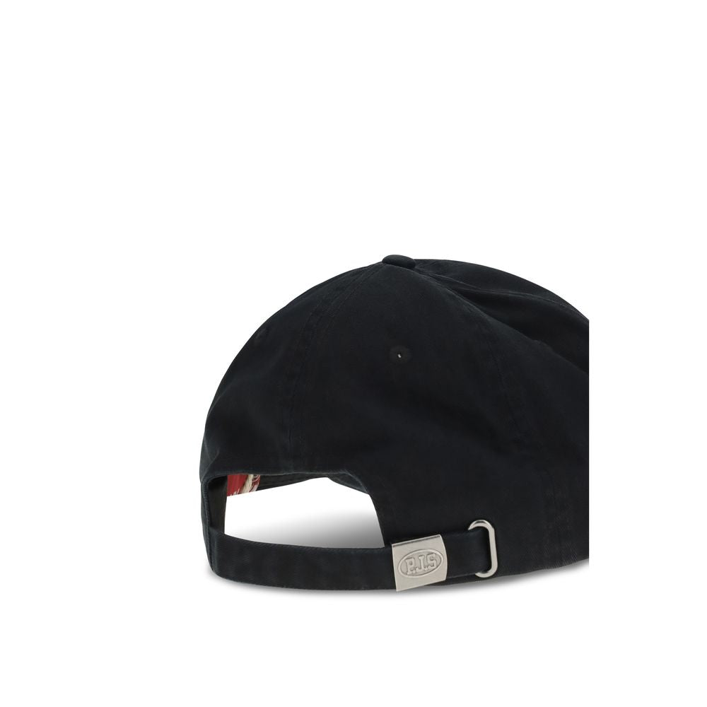Parajumpers Black Cotton Cap (Baseball Hat)