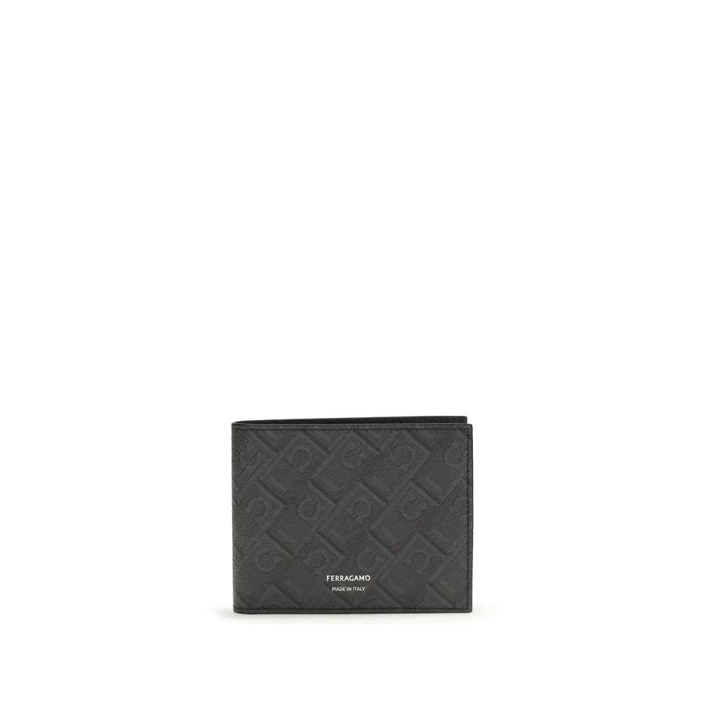 Portefeuille Ferragamo noir en polyéthylène