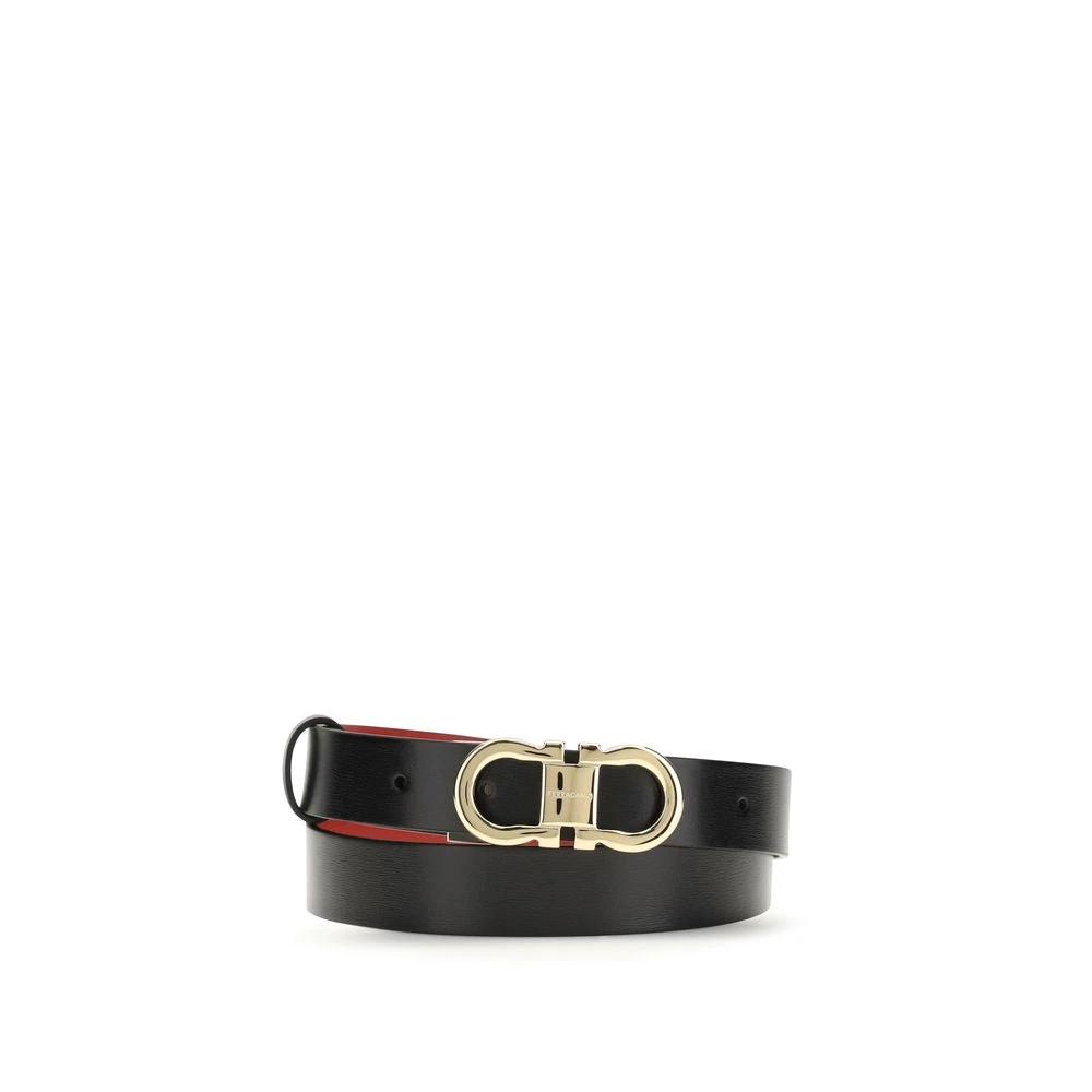 Ceinture Ferragamo Bos Taurus Regular en cuir de veau noir