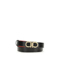 Ceinture Ferragamo Bos Taurus Regular en cuir de veau noir