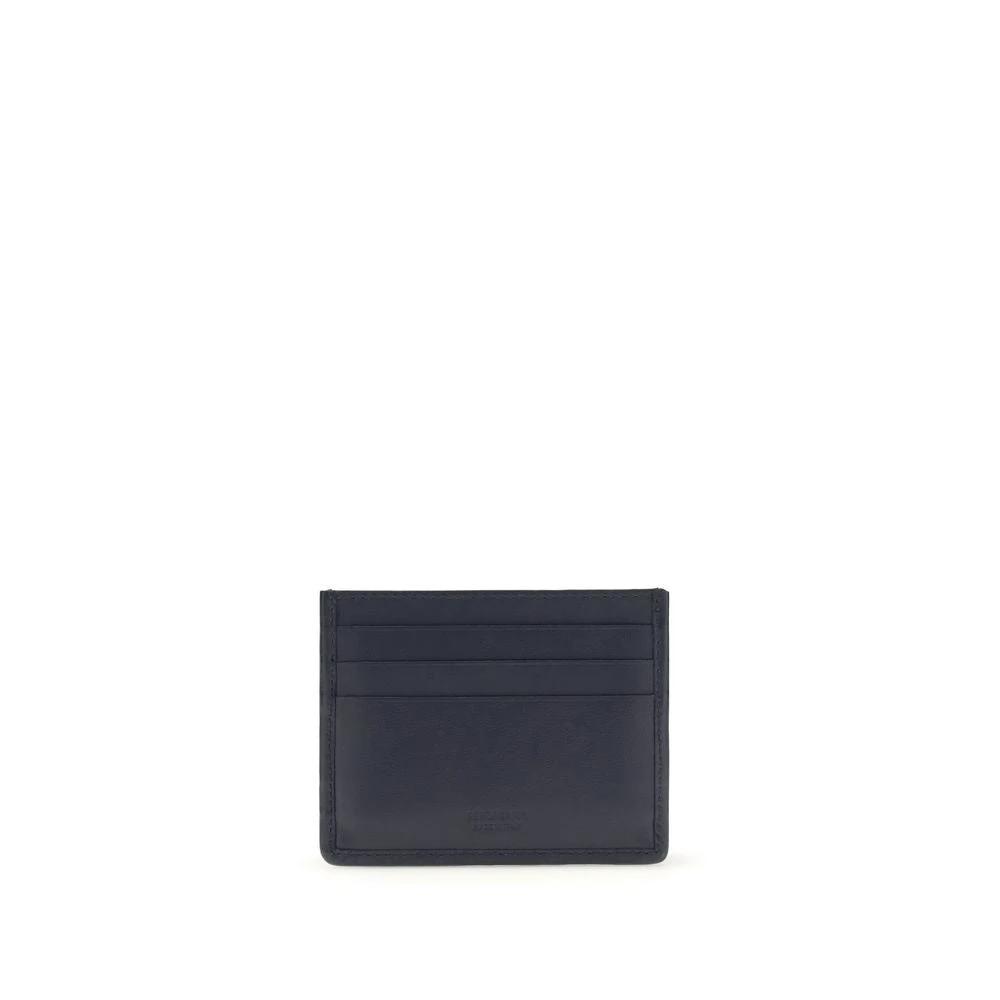 Ferragamo Blue Calf Leather Bos Taurus Wallet