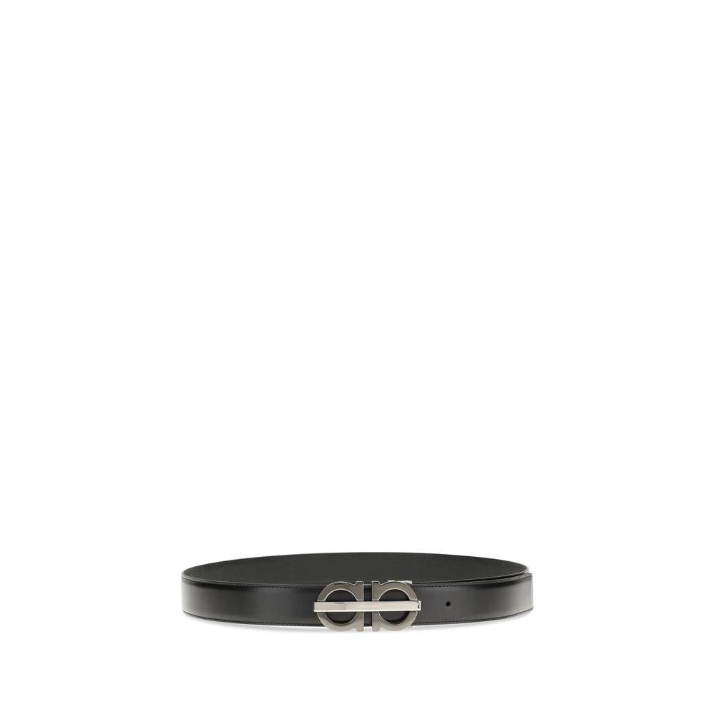 Ceinture Ferragamo Bos Taurus Regular en cuir de veau noir