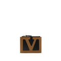 Portefeuille Valentino Garavani Bos Taurus en cuir de veau noir