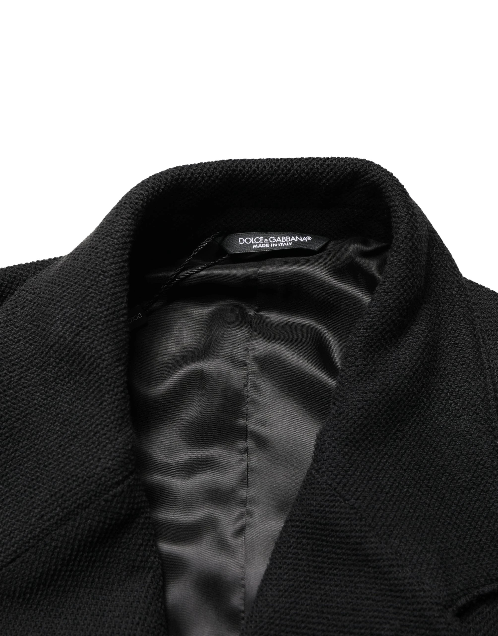 Veste de costume Dolce &amp; Gabbana noire à double boutonnage et deux boutons