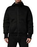 Dolce & Gabbana Men Black Hooded Full Zip Bomber Jacket Dolce & Gabbana