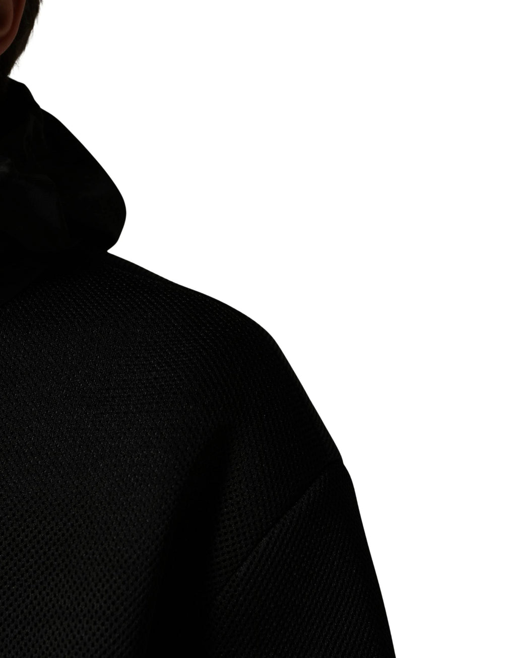 Dolce & Gabbana Men Black Hooded Full Zip Bomber Jacket Dolce & Gabbana