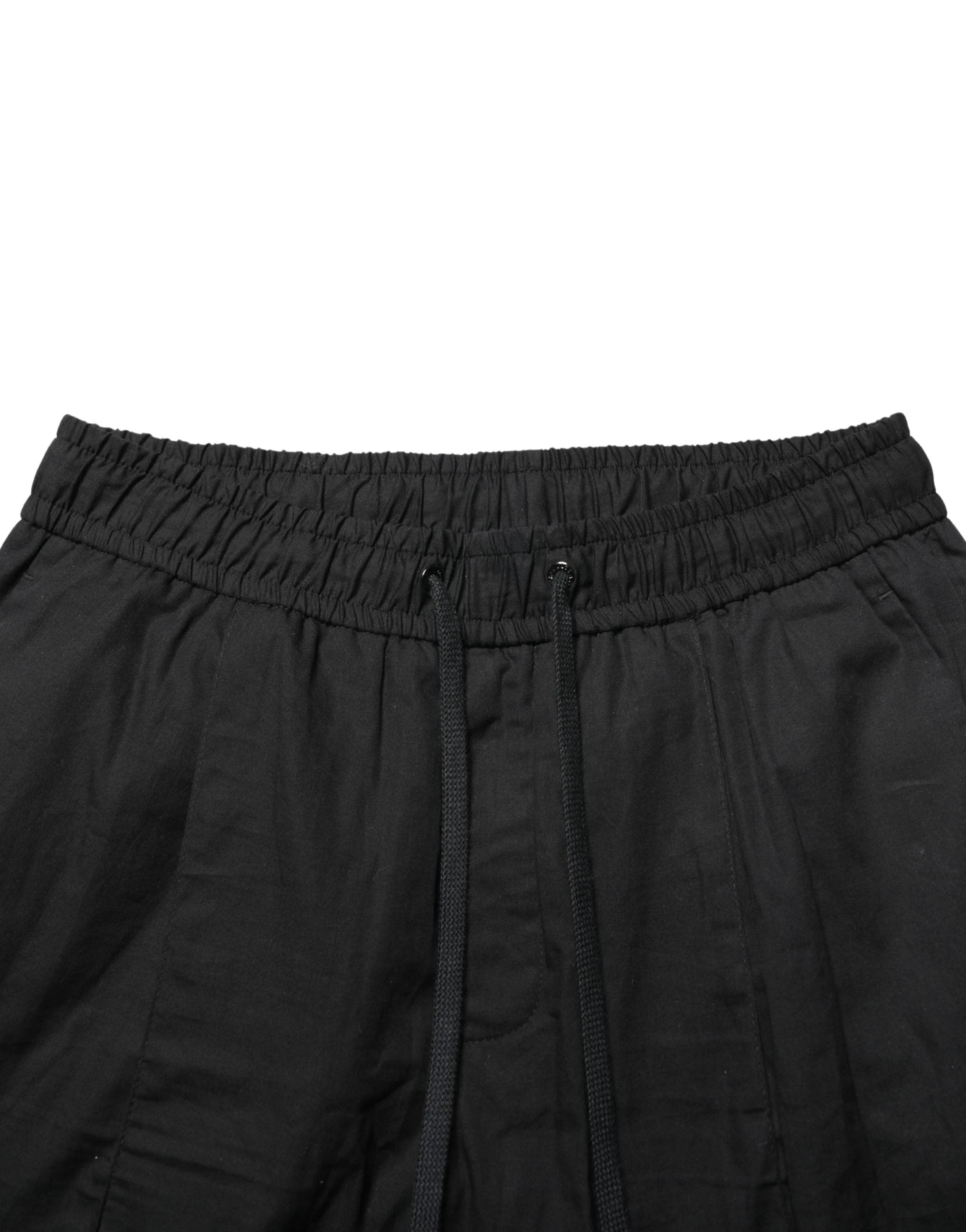 Pantalon de jogging skinny en coton noir pour homme Dolce &amp; Gabbana