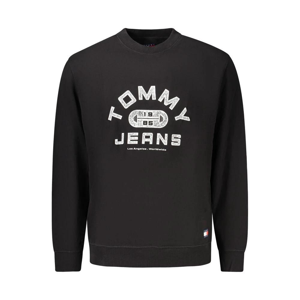Sweat-shirt Tommy Hilfiger en coton noir pour homme