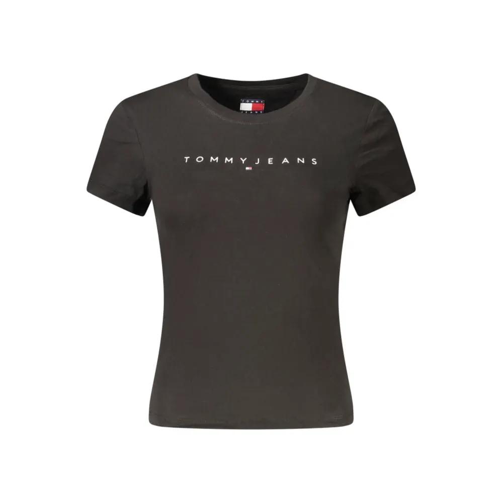 T-shirt Tommy Hilfiger noir en coton pour femme