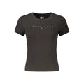 T-shirt Tommy Hilfiger noir en coton pour femme