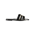 Sandales pour femmes Twinset en cuir noir