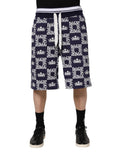 Bermuda chino bleu à logo DG pour homme Dolce & Gabbana