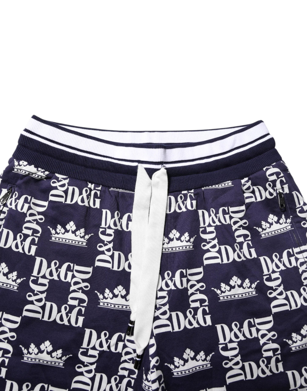 Bermuda chino bleu à logo DG pour homme Dolce & Gabbana