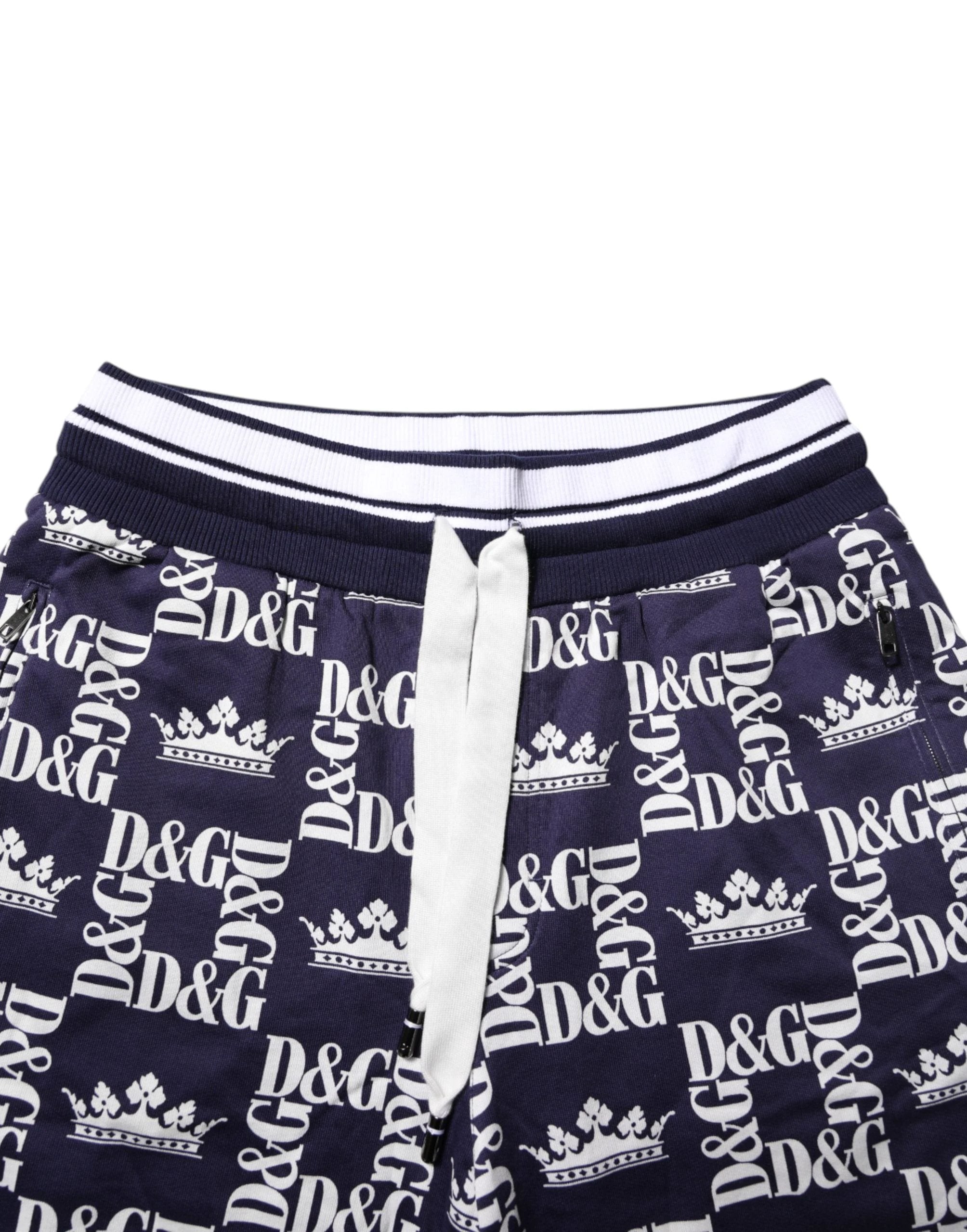 Bermuda chino bleu à logo DG pour homme Dolce & Gabbana
