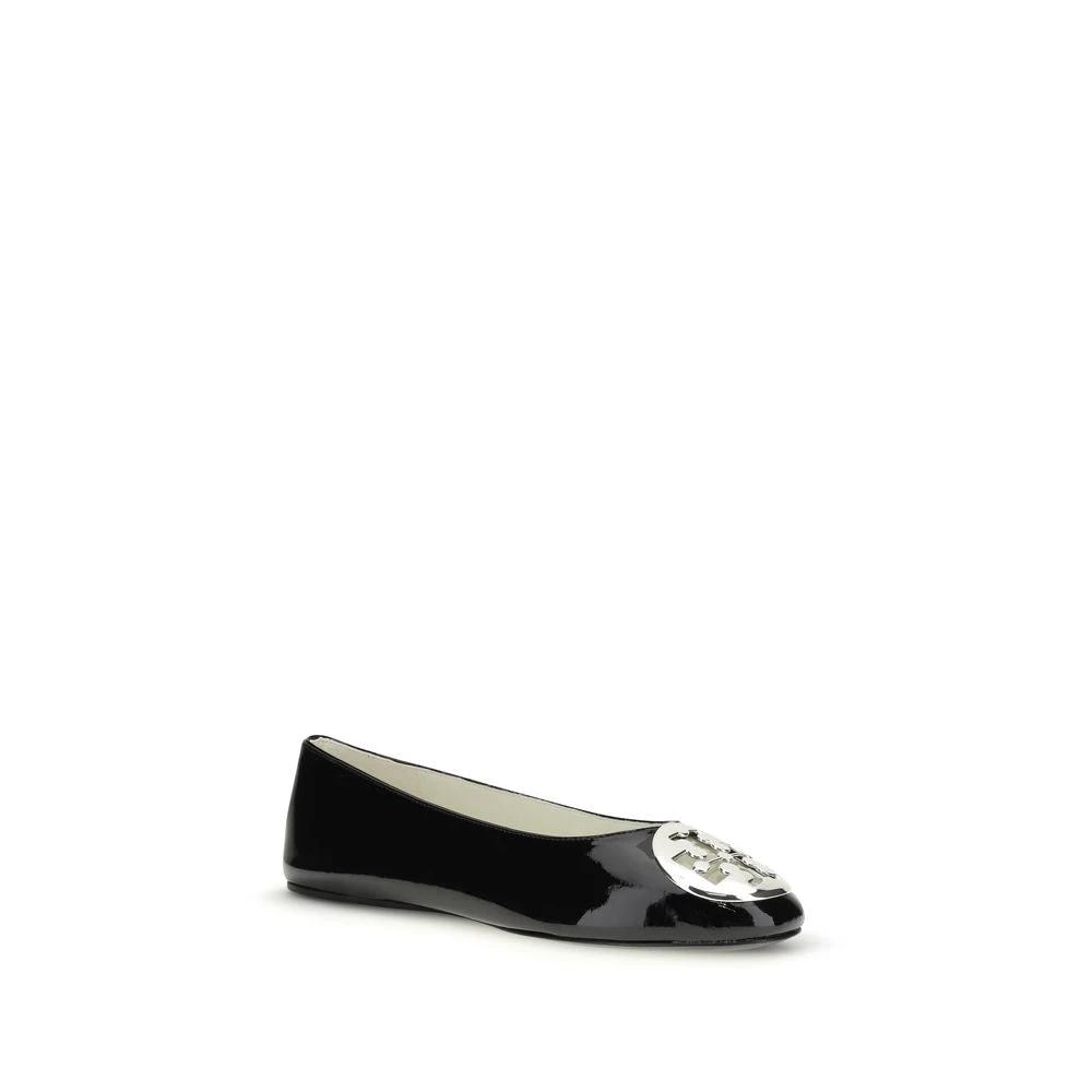 Ballerines Bos Taurus en cuir de veau noir de Tory Burch