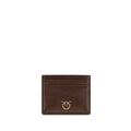 PINKO Bordeaux Calf Leather Bos Taurus Wallet