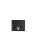 Portefeuille PINKO Bos Taurus en cuir de veau noir