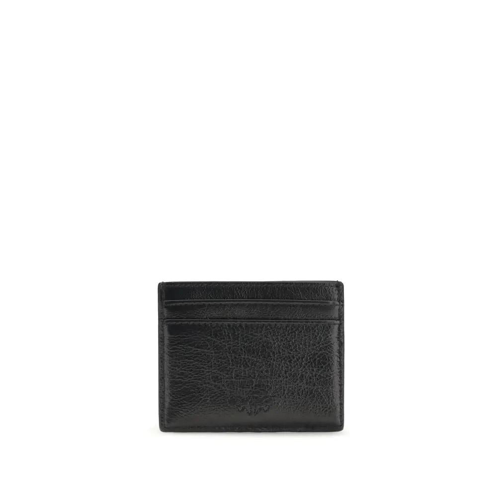 Portefeuille PINKO Bos Taurus en cuir de veau noir